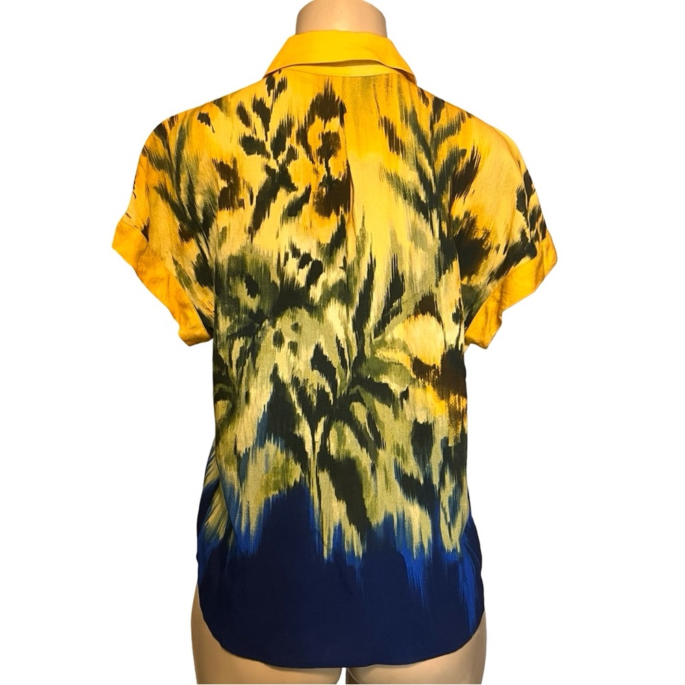 NWT MSRP $59 | Investments Petite Tropical Print Top, Vacation & Cruise